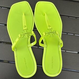Lime green Tory Burch sandals size 9